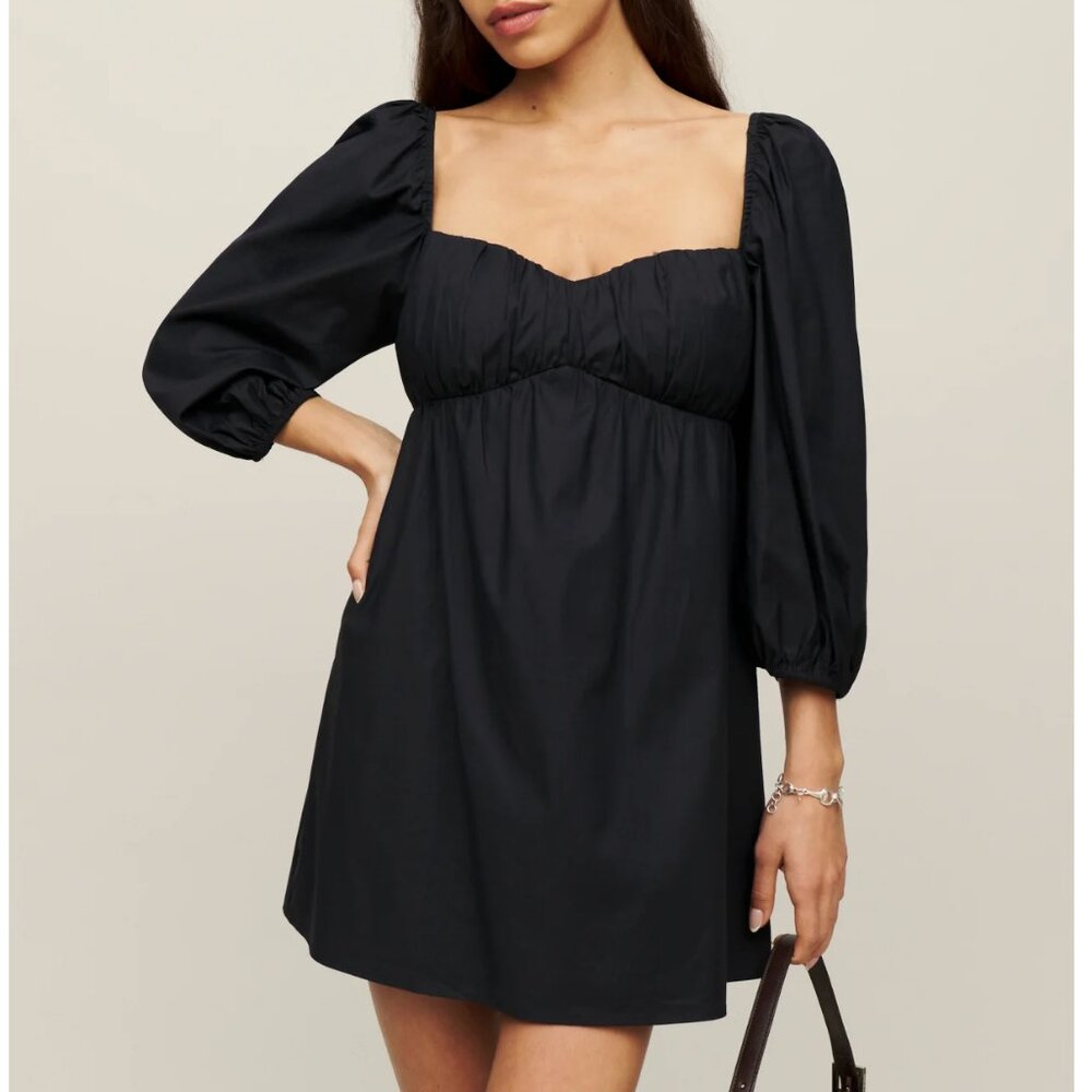 Reformation Square Neckline Mini Dress Size: XS | US 2 Farley dress can fit 4